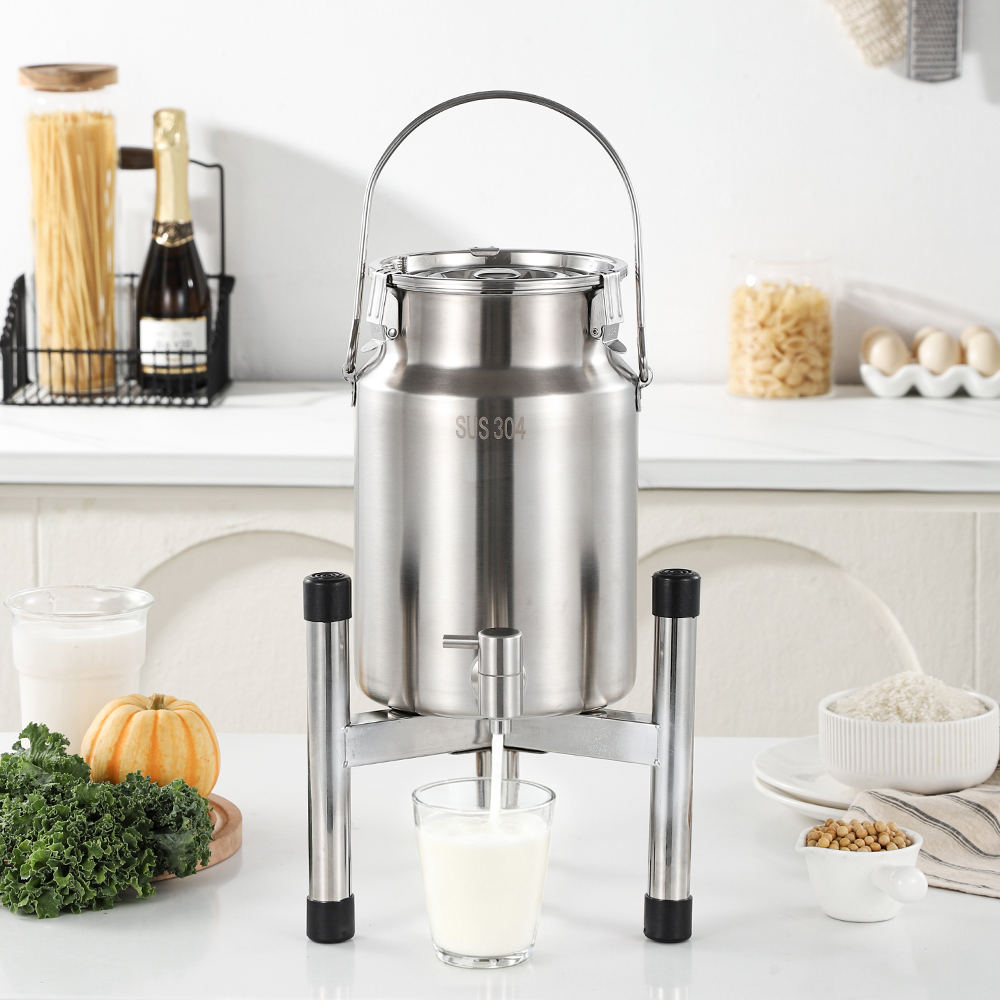 Wholesale Stainless Steel 304 Milk Can Restaurant Milk Storage Container Milk Dispenser