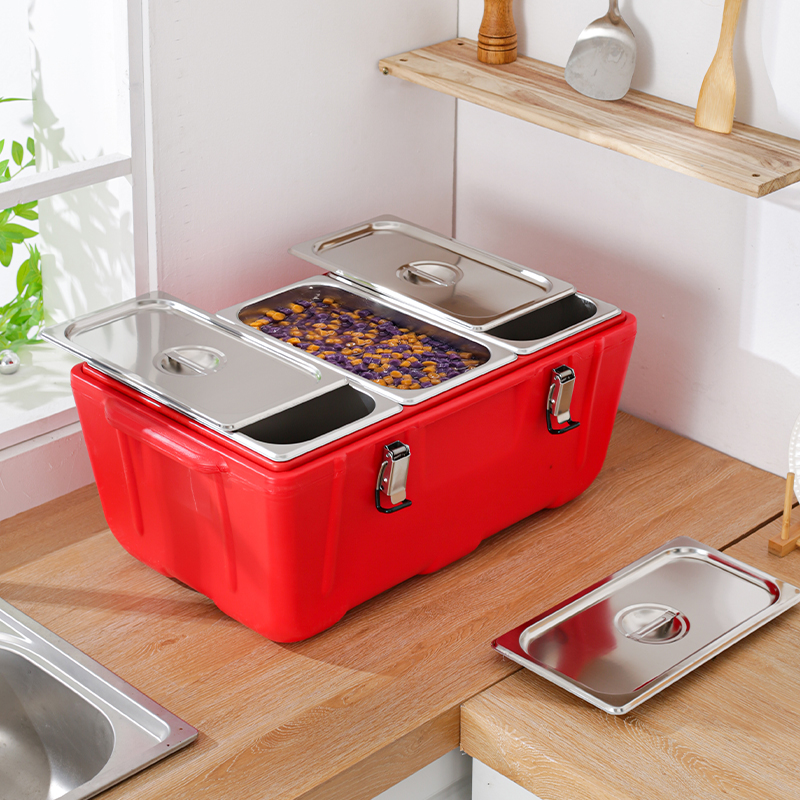 Extra Large 28L Stainless Steel Thermal Food Storage Container Insulated Cooler Box Insulation Barrel