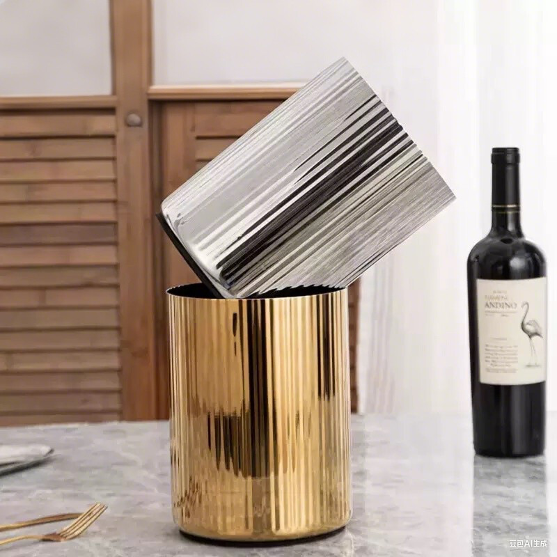 Small Metal Bucket Food Grade 4L Beer Ice Tin Bucket Drinks Cooler Bucket