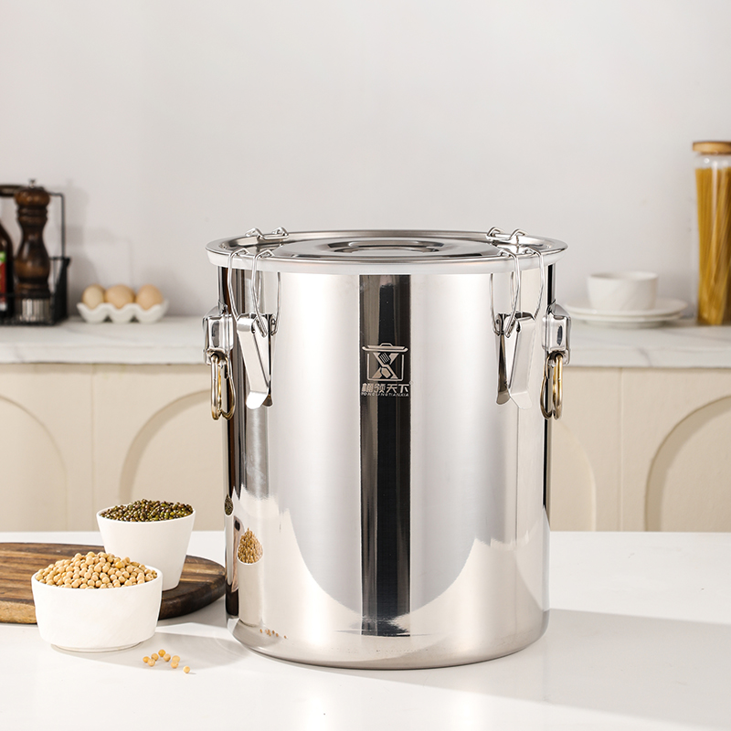 Factory Prices High Quality 12/21/33/50Liter Stainless Steel Seal Pot with Lock Airlock Bucket Tapered Pot