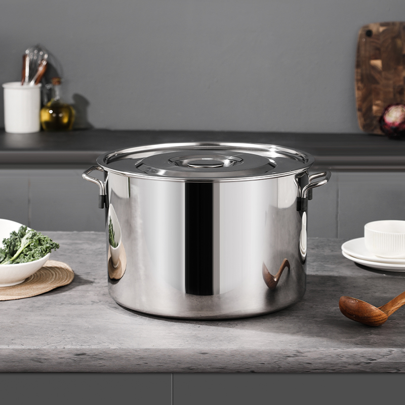 13 Gallon Stainless Steel Stock Pot with Lid Big Pots for Cooking Commercial Cooking Soup Pot