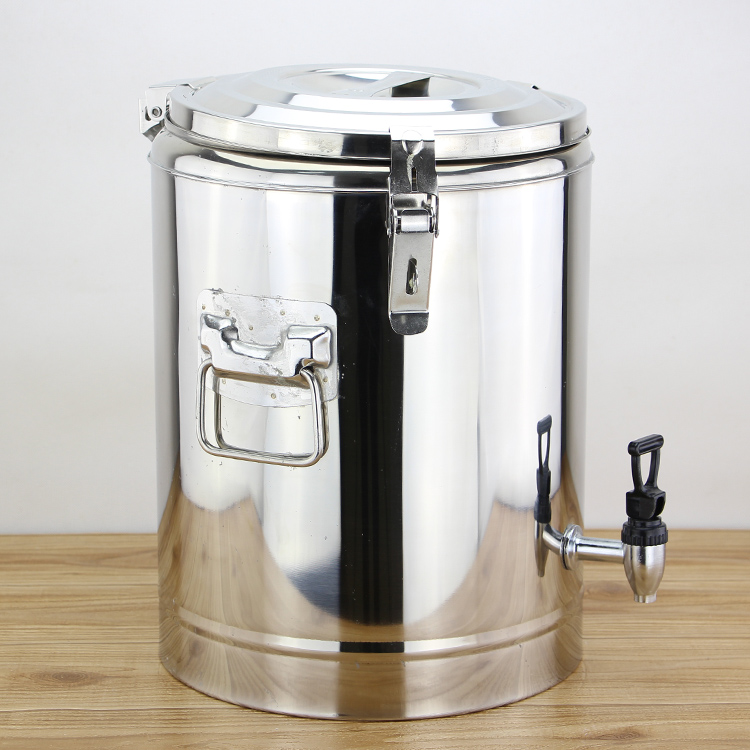Insulated Pot Set Food Container Barrel Stainless Kitchen  Equipment with Handle Lid Jar Insulation Barrel Water Boiler