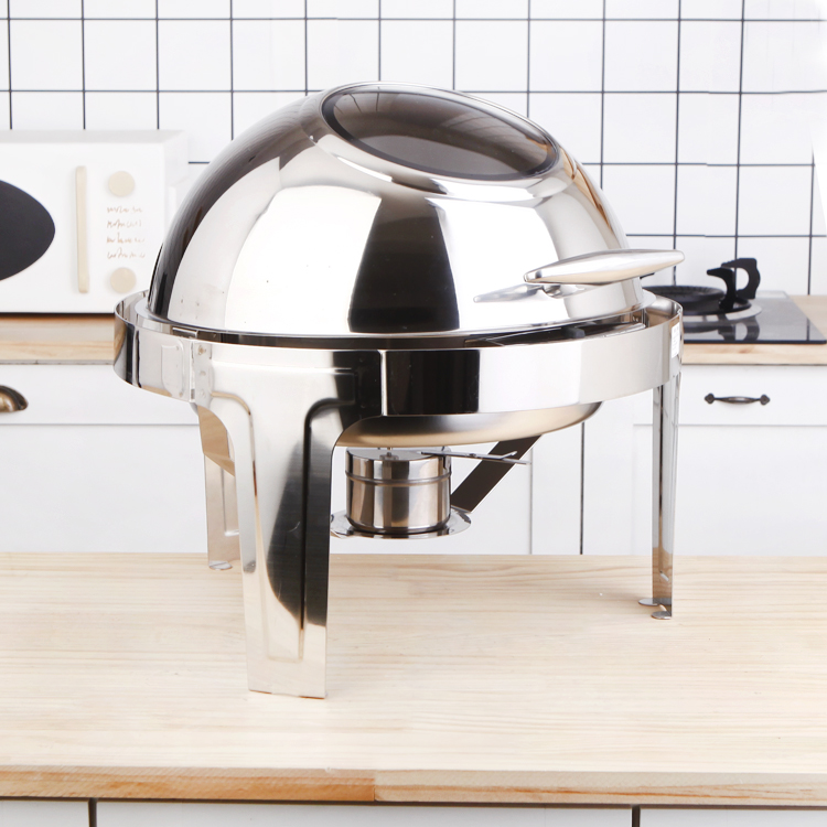 Bell Dome Soup Silver Round Party Hotel Food Warmers Modern Chafing Dish