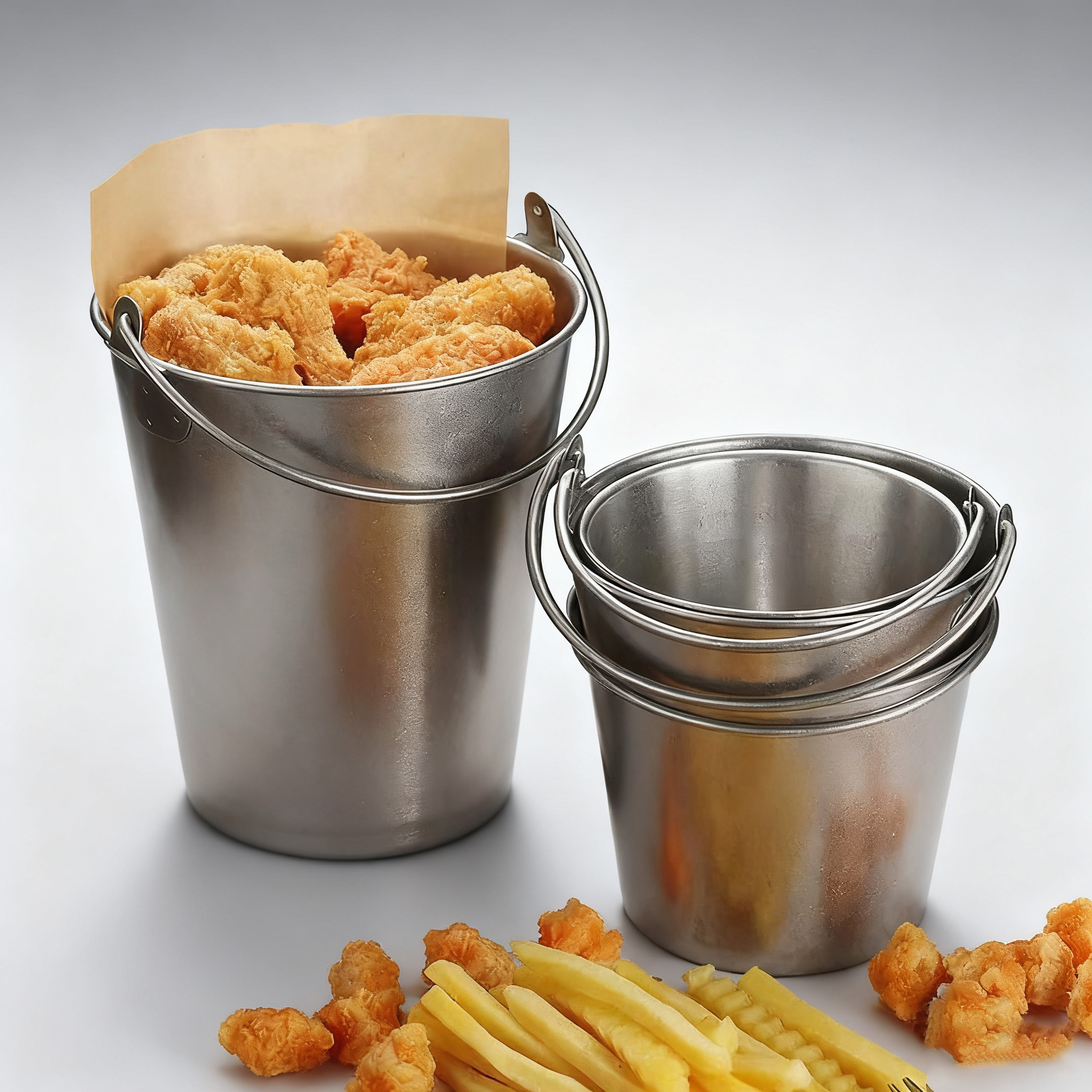 High Quality Stainless Steel Wine Chiller Gold with Ice Bucket Capacity for Champagne Outdoor Beverage Tubs