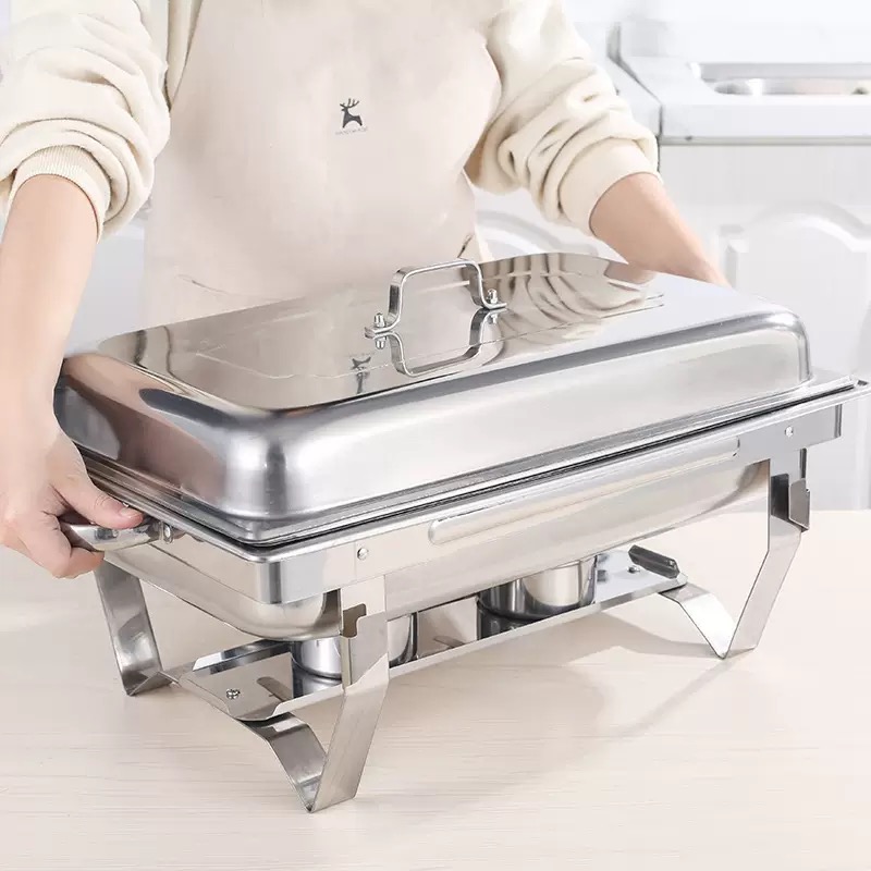 Hotel Restaurant Supplies Chaffing Dishes Buffet Catering Stainless Steel Camping Stove Cook Alcohol Stove Buffet Equipment
