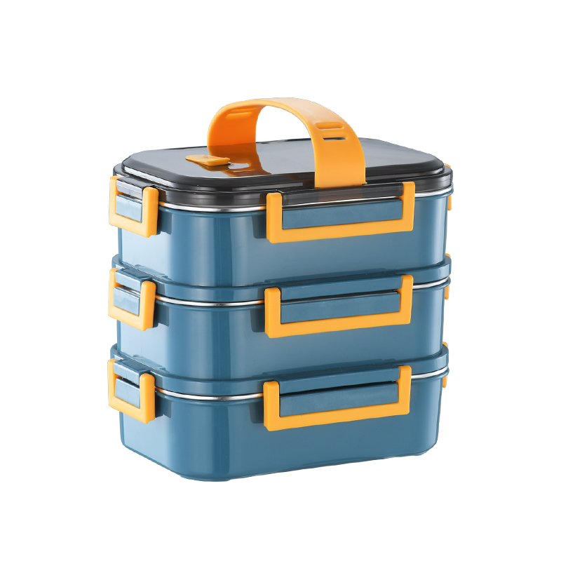 Bento Box 304 Stainless Steel for Kids Lunch Box Portable Handle  Adult Food Storage Container Wholesale