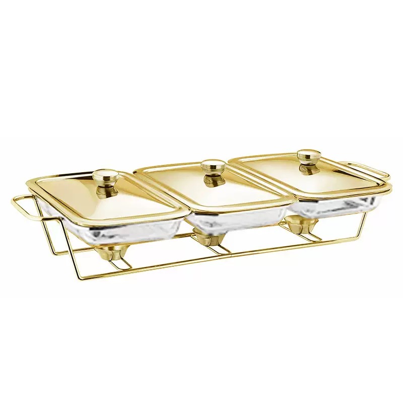 Commercial Buffet Equipment Fuel Powered Food Warmer Alcohol Heating Stove Buffet Set for Hotel and Restaurant Supplies