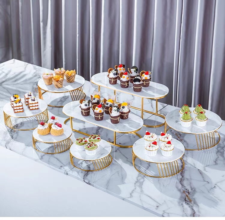 Party Decorations Western Stainless Steel Cupcake Tray Stand Elegant Dessert Table Wedding Centerpieces Birthday Party Cake Tool