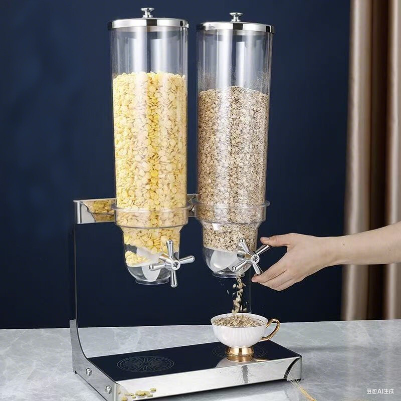 Cereal Containers Storage  Dry Food Dispenser Grain Storage Dispenser for Candy Oatmeal Coffee Bean Nuts Food Container